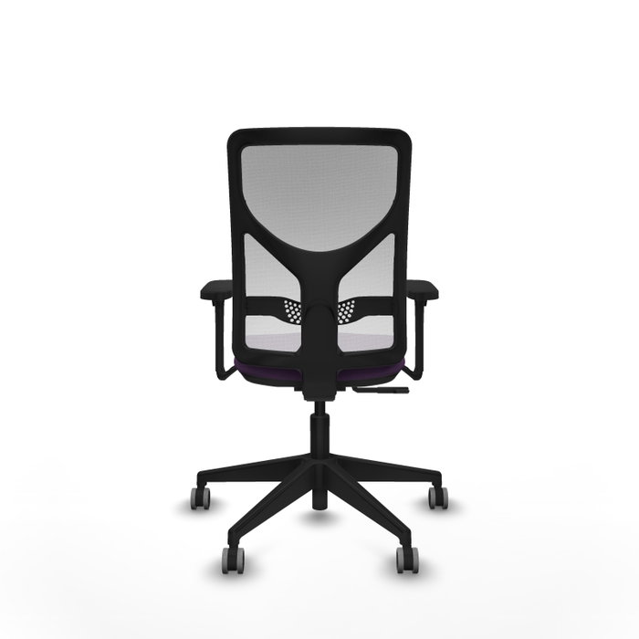 PIQUERAS Y CRESPO Silla de oficina Motilla con mecanismo Sincro, Tela Morada y Malla Blanca, Brazos 3D, Lumbar 1D PIQUERAS Y CRESPO Silla de oficina Motilla con mecanismo Sincro, Tela Morada y Malla Blanca, Brazos 3D, Lumbar 1D