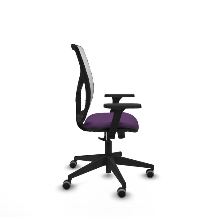 PIQUERAS Y CRESPO Silla de oficina Motilla con mecanismo Sincro, Tela Morada y Malla Blanca, Brazos 3D, Lumbar 1D PIQUERAS Y CRESPO Silla de oficina Motilla con mecanismo Sincro, Tela Morada y Malla Blanca, Brazos 3D, Lumbar 1D