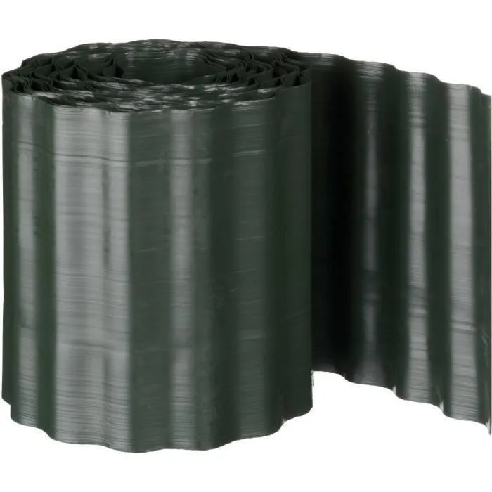 NATURALEZA Borde de Césped Polietileno Verde H25 cm x 9 m