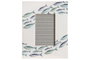 DKD Home Decor Set de Marcos de Fotos Mango y Cristal 10x15 cm Azul, Blanco y Natural