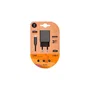 Tech One Tech TEC2423 Cargador de Pared Doble 2,4A con Cable USB-C Negro