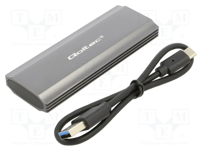 QOLTEC Carcasa de disco M.2 USB 3.1 Gen 2 de aluminio QOLTEC Carcasa de disco M.2 USB 3.1 Gen 2 de aluminio