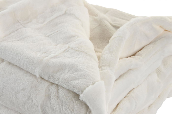 DKD Home Decor Manta Urban Crudo 170 x 130 cm (2 Unidades)