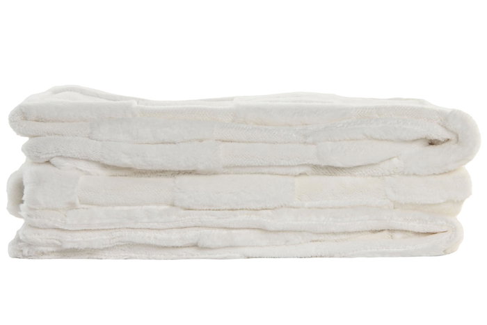 DKD Home Decor Manta Urban Crudo 170 x 130 cm (2 Unidades)