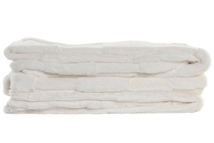 DKD Home Decor Manta de Poliéster para Sofá, 130x170 cm, Crudo