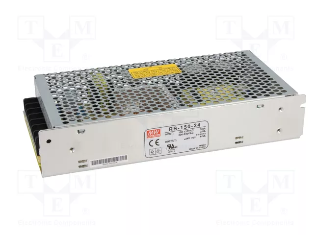 MEAN WELL RS-150-24 Alimentador de impulso 150W 24VDC MEAN WELL RS-150-24 Alimentador de impulso 150W 24VDC