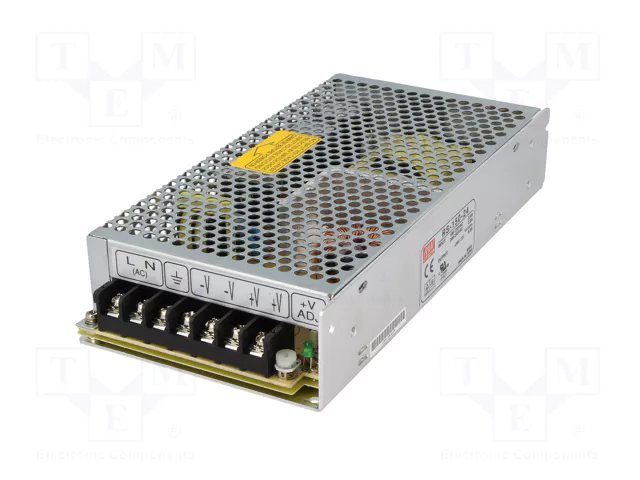 MEAN WELL RS-150-24 Alimentador de impulso 150W 24VDC MEAN WELL RS-150-24 Alimentador de impulso 150W 24VDC