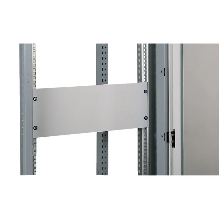 Schneider Electric NSYCRTM1U Accesorio de bastidor, Panel frontal 19" 1U en acero, Compatible con Actiassi