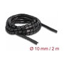 DeLOCK Manguera en espiral flexible 2 m x 10 mm Negro