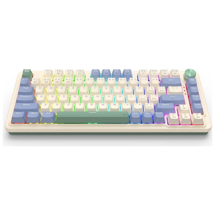 Redragon K673CPG-RGB-PRO UCAL PRO Teclado Mecánico Inalámbrico USB 84 Teclas RGB Blanco Distribución Polaca
