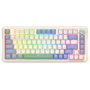 Redragon K673CPG-RGB-PRO UCAL PRO Teclado Mecánico Inalámbrico USB 84 Teclas RGB Blanco Distribución Polaca