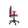 PIQUERAS Y CRESPO Silla de oficina Aýna Rosa con mecanismo Asincro y brazos 1D