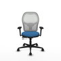 PIQUERAS Y CRESPO Silla de oficina Jorquera Azul claro y Blanco