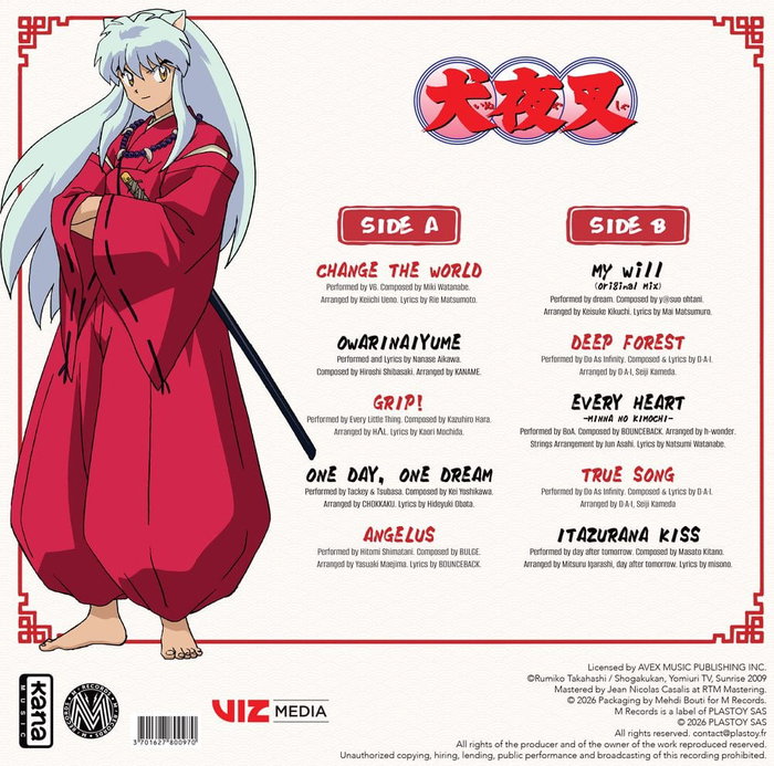 Plastoy Inuyasha Music Collection Vinilo
