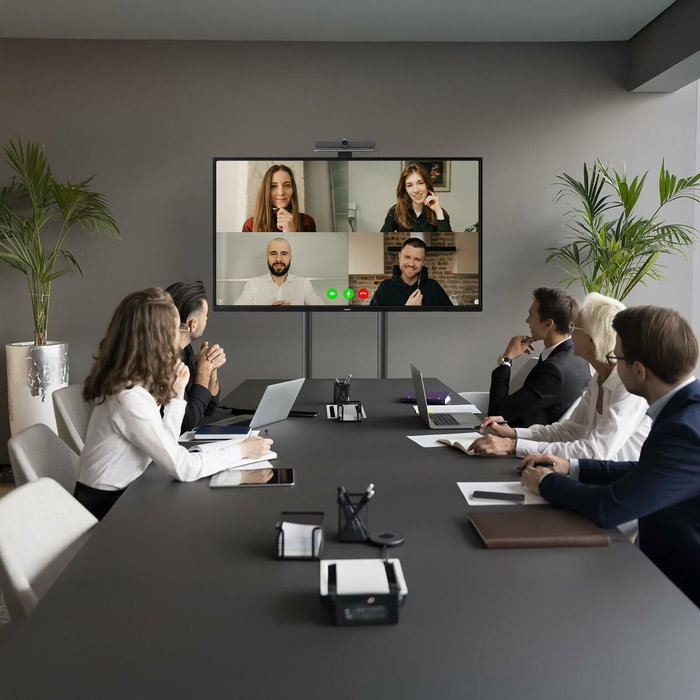 Maclean soporte de tv / carro, estante de cÁmara, sobre ruedas, 37-70", carga mÁx. 45kg/5kg estante, max. vesa 600x400, mc-113 b