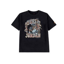 Camiseta de Manga Corta Infantil Jordan Mj Flt Ess Wsh Negro S