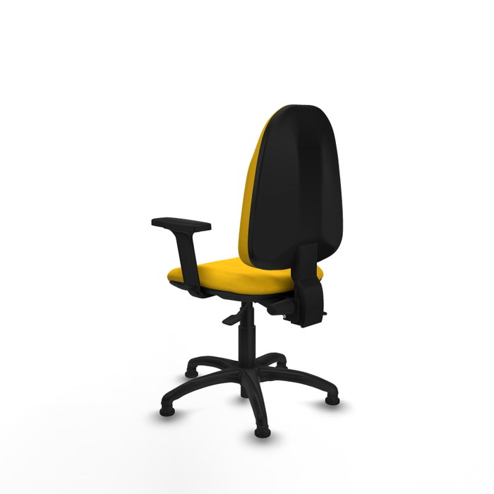 PIQUERAS Y CRESPO Silla de oficina Algarra con mecanismo Asincro, Amarillo PIQUERAS Y CRESPO Silla de oficina Algarra con mecanismo Asincro, Amarillo
