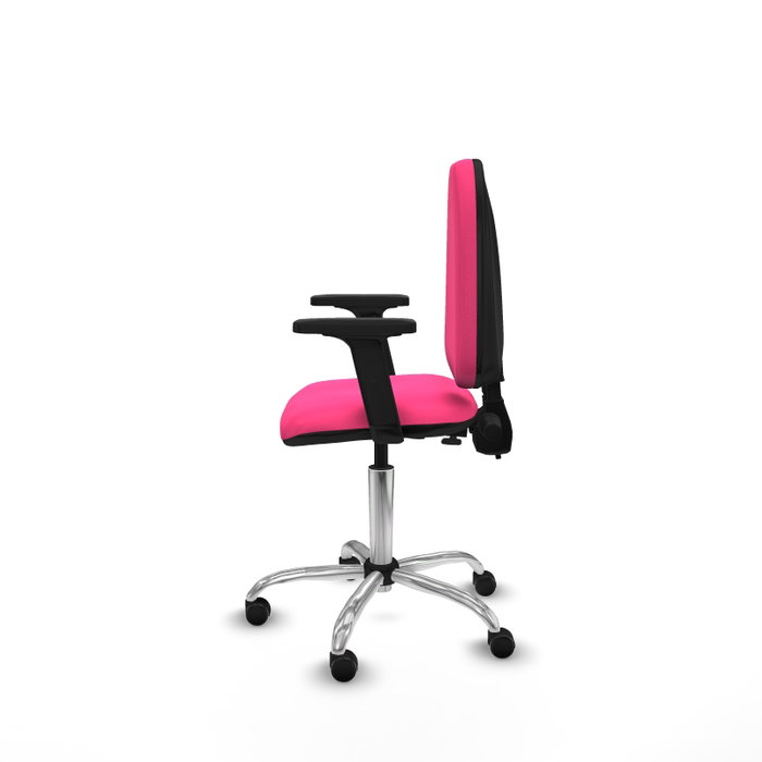 PIQUERAS Y CRESPO Silla de oficina Aýna Rosa con mecanismo de doble maneta PIQUERAS Y CRESPO Silla de oficina Aýna Rosa con mecanismo de doble maneta