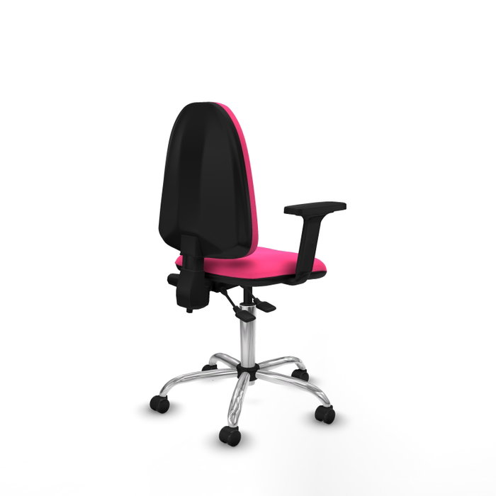 PIQUERAS Y CRESPO Silla de oficina Aýna Rosa con mecanismo de doble maneta PIQUERAS Y CRESPO Silla de oficina Aýna Rosa con mecanismo de doble maneta