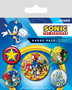 Sonic the Hedgehog Pack 5 Chapas Speed Team