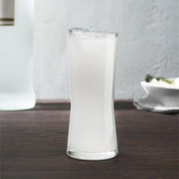 Hermia PB-64073 Juego de Vasos de Vidrio Transparente, 150 ml (6 Piezas)