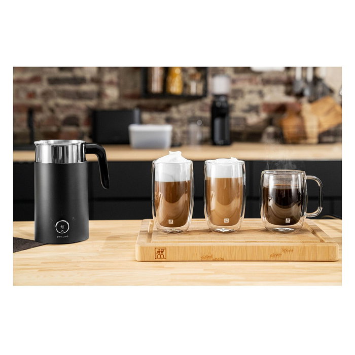 ZWILLING Enfinigy Calentador Espumador de Leche Automático 400 ml Negro Acero Inoxidable