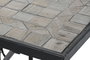 DKD Home Decor Mesa Comedor Terraza Y Jardin Stones Multicolor Negro 70x75.5x140 cm