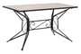 DKD Home Decor Mesa Comedor Terraza Y Jardin Stones Multicolor Negro 70x75.5x140 cm