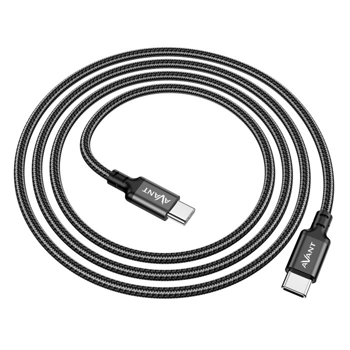 Avant Connect Cable USB-C a USB-C Trenzado 1m 60W PD 3A Carga Rápida - Force Edition