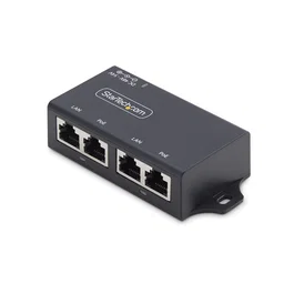 StarTech.com AF221CE-POE-INJECTOR Adaptador e Inyector PoE Gigabit Ethernet - Negro