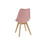 DKD Home Decor Silla Scandi Jiete basics Rosa Natural 55 x 83 x 48 cm (4 Unidades)