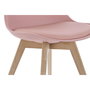 DKD Home Decor Silla Scandi Jiete basics Rosa Natural 55 x 83 x 48 cm (4 Unidades)