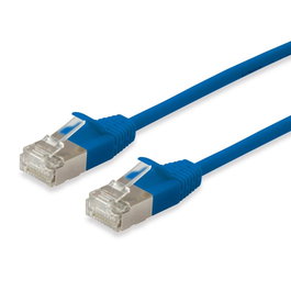 Equip Cable de Red Cat6a F/FTP 2xRJ45 3.00m Azul Slim LSZH