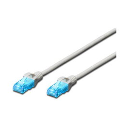 Digitus Cable Ethernet CAT 5e U-UTP 1.5 m Gris Grey AWG 26/7 PVC