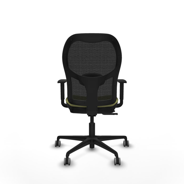 PIQUERAS Y CRESPO Silla de oficina Jorquera Verde oliva con mecanismo Sincro/Traslack