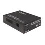 DeLOCK 86203 Media Converter, SFP a SFP, 1000Base-X, Gigabit Ethernet, 1000 Mbit/s, Negro, Caja Metálica, Con Adaptador