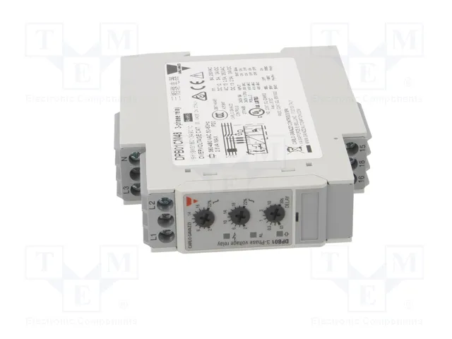 CARLO GAVAZZI DPB01CM48 Relé de monitorización de tensión trifásica SPDT