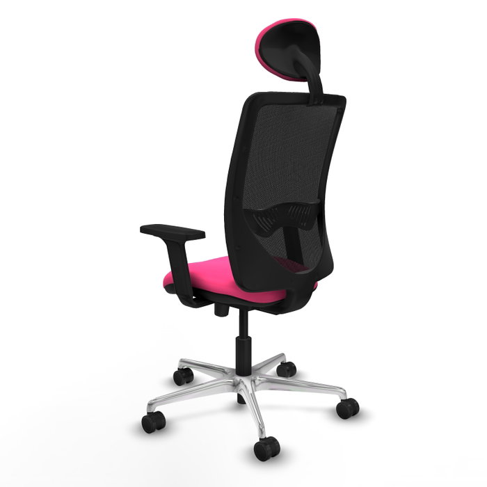 PIQUERAS Y CRESPO Silla de oficina Zulema con mecanismo Sincro/Traslack Rosa y Negro PIQUERAS Y CRESPO Silla de oficina Zulema con mecanismo Sincro/Traslack Rosa y Negro