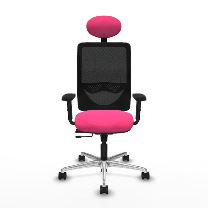 PIQUERAS Y CRESPO Silla de oficina Zulema con mecanismo Sincro/Traslack Rosa y Negro PIQUERAS Y CRESPO Silla de oficina Zulema con mecanismo Sincro/Traslack Rosa y Negro