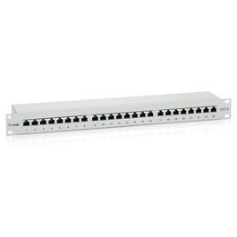 EQUIP Patch Panel 326324 24 Puertos RJ45 Cat6 UTP 1U Premium Gris