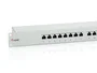 Equip 326324 Panel de Parcheo 1U, 24 Puertos RJ-45 Cat6 Apantallado, Contactos Chapados en Oro, para Montaje en Bastidor, Color Gris