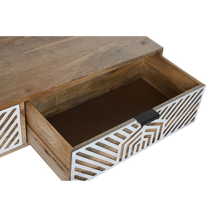 DKD Home Decor Mesa de Centro de Mango Blanco 115x60x40 cm DKD Home Decor Mesa de Centro de Mango Blanco 115x60x40 cm