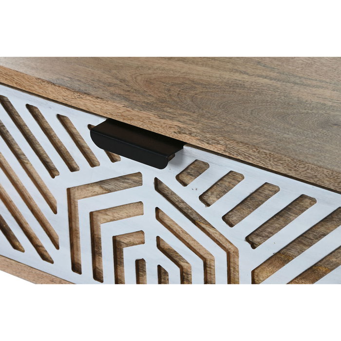 DKD Home Decor Mesa de Centro de Mango Blanco 115x60x40 cm DKD Home Decor Mesa de Centro de Mango Blanco 115x60x40 cm