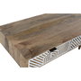 DKD Home Decor Mesa de Centro de Mango Blanco 115x60x40 cm