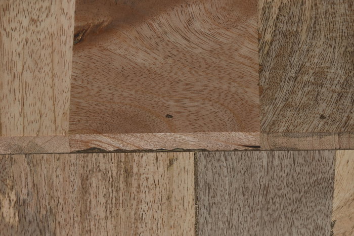 DKD Home Decor Mesa Centro Indio Blanco Natural 60x40x115 cm