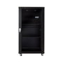 MicroConnect Armario Rack 18U 600x600mm Negro para Electrónica Redes Voz y Datos con Puerta de Cristal Templado y Ruedas
