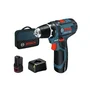 Bosch Professional Atornillador a Batería 12V GSR 12V-15, 2 x 2.0Ah + Cargador 1230, en Bolsa