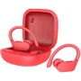 Daewoo DW2025 Auriculares Deportivos Inalámbricos Bluetooth 5.0 con Estuche de Carga, Autonomía Hasta 20h, Rojo