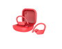 Daewoo Auriculares Deportivos Inalámbricos TWS, Indicador LED, Bluetooth 5.0, 30mAh/300mAh, Tipo-C, Color Rojo