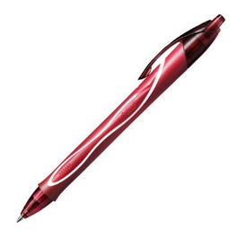 Bic Bolígrafo Tinta Gel Gel-Ocity Quick Dry Retráctil, Rojo